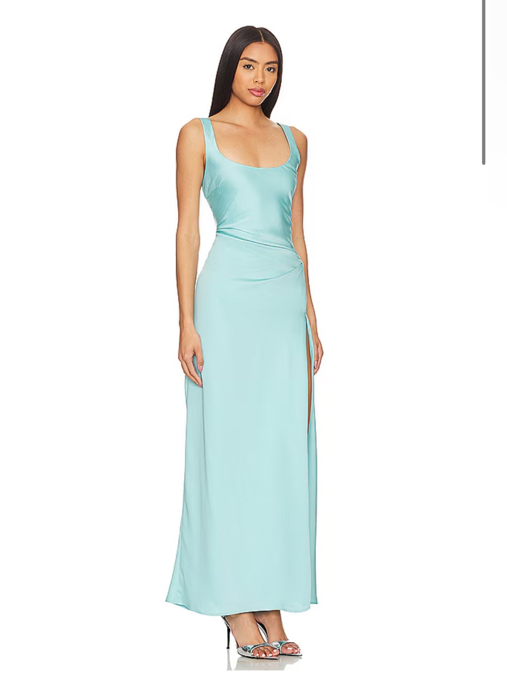 NWT ANNA QUAN Etta Dress in Electric Teal - Picture 2 of 8